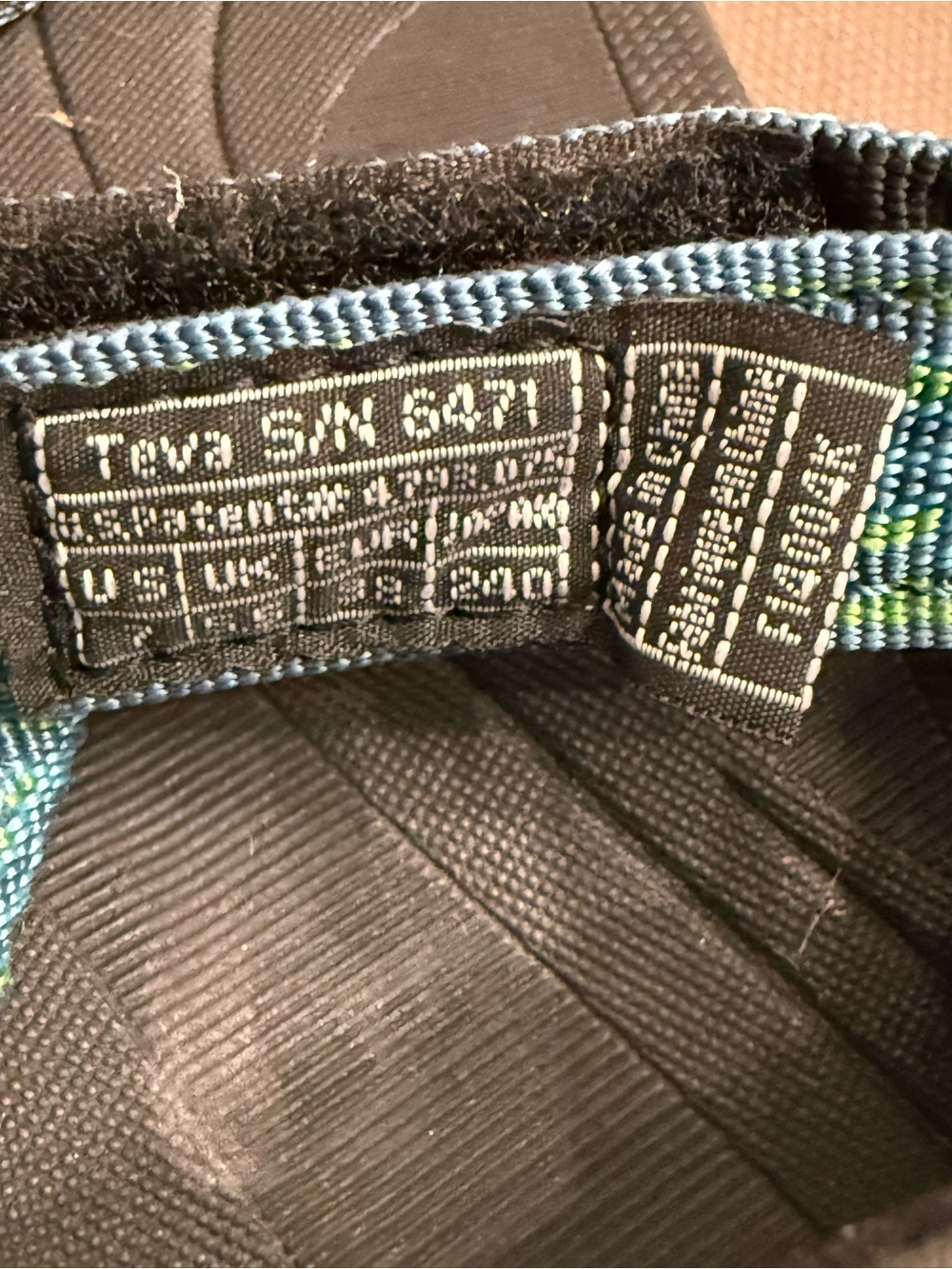 TeVa Hurricane Sport Sandals Strap Blue Floral Print Women’s 7 - Picture 4 of 6